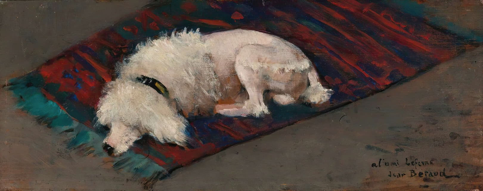 Jean Béraud - Le Caniche Blanc