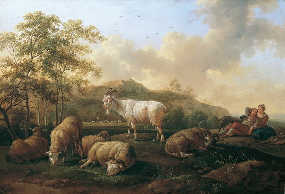 放牧牲畜的景观