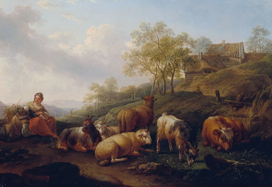 放牧牲畜的景观