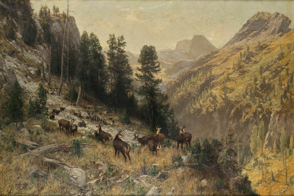 Julius Arthur Thiele - Herbst im Hochgebirge