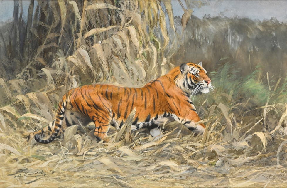 Wilhelm Kuhnert - Im Dschungel (Tiger)