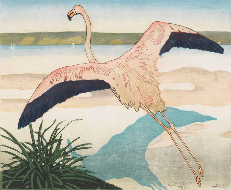 Carl Moser - Flamingo, zweite Fassung