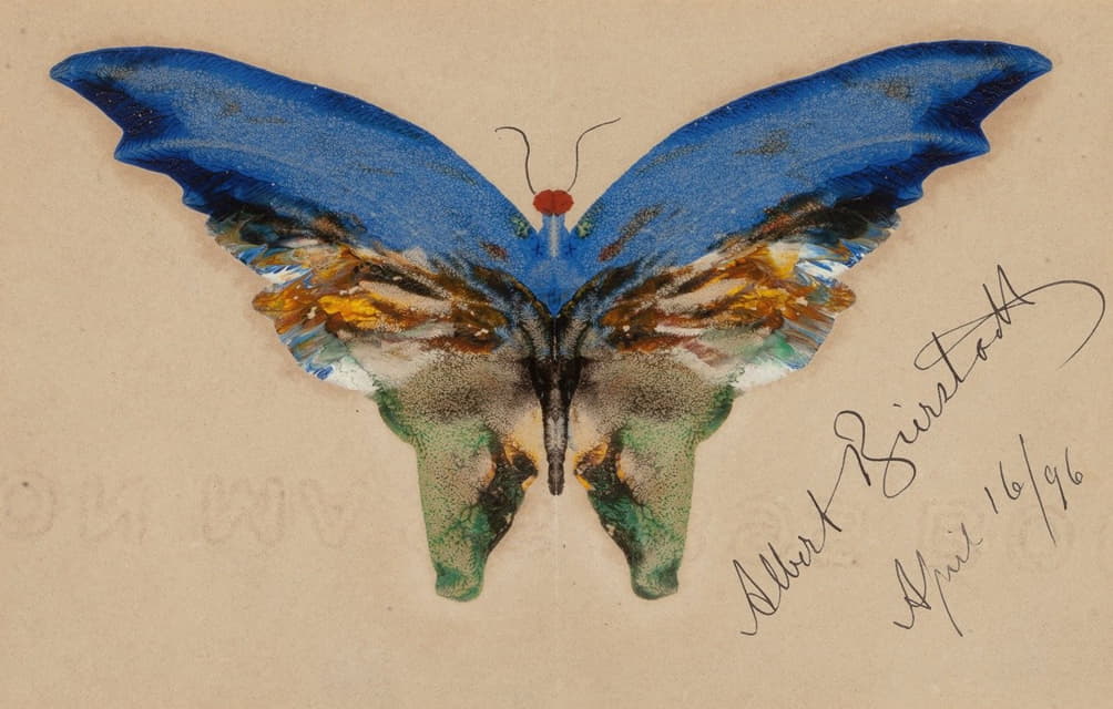 Albert Bierstadt - Blue Butterfly