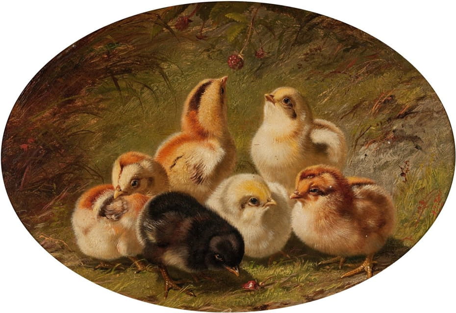 Arthur Fitzwilliam Tait - A Brood of Chicks