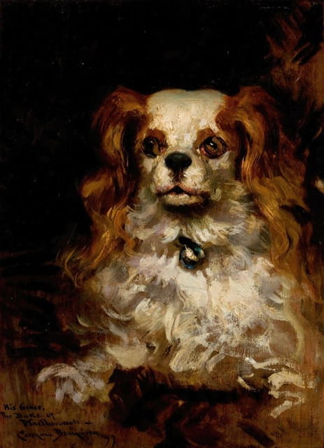 马尔伯勒公爵，一只小狗的肖像