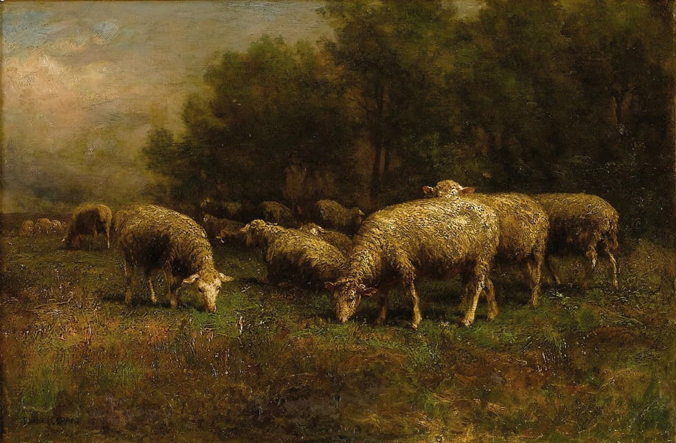 Thomas Bigelow Craig - Sheep at Pasture
