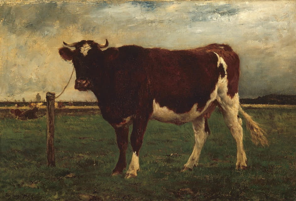 Emile van Marcke de Lummen - Study of a Cow