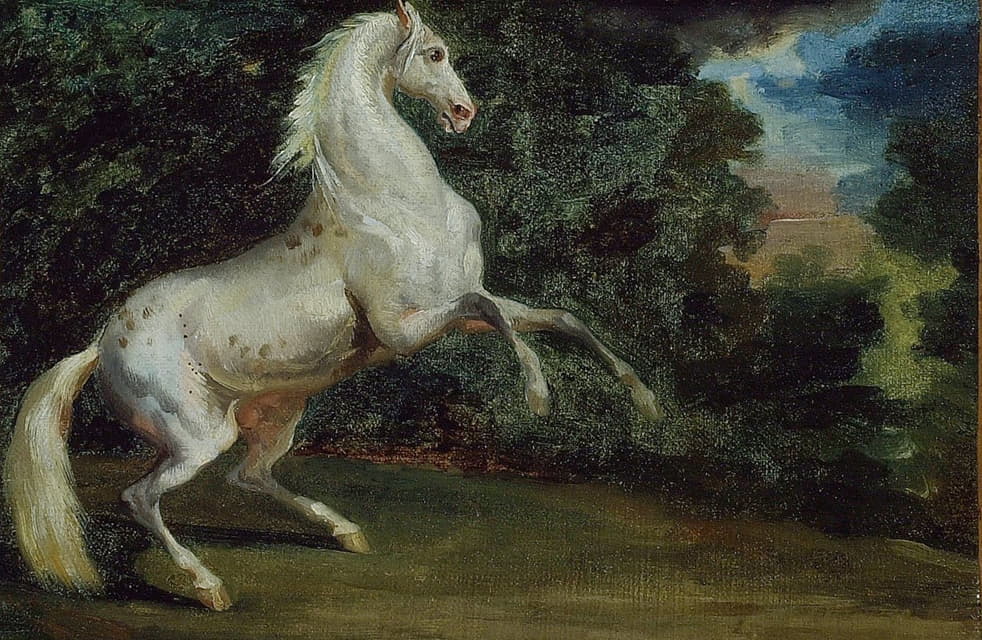 Follower of Théodore Géricault - Prancing Horse