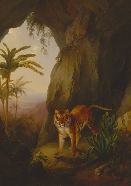 Jacques-Laurent Agasse - Tiger in a Cave
