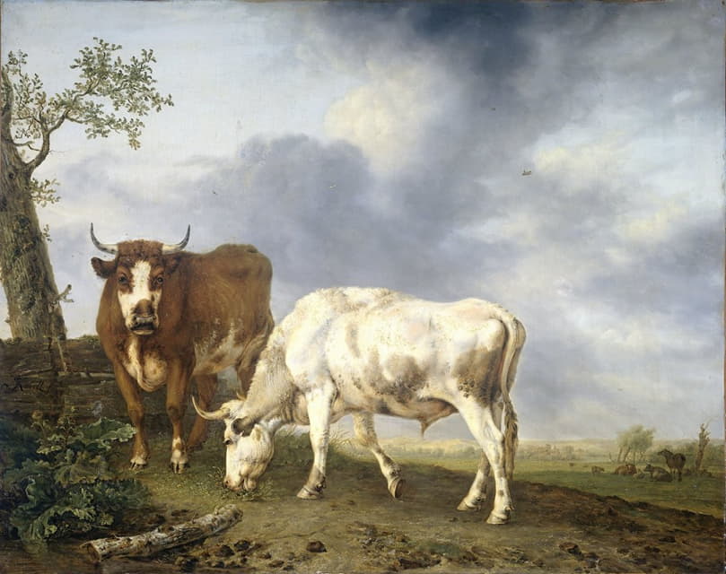 Jan Kobell II - Oxen in the Meadow