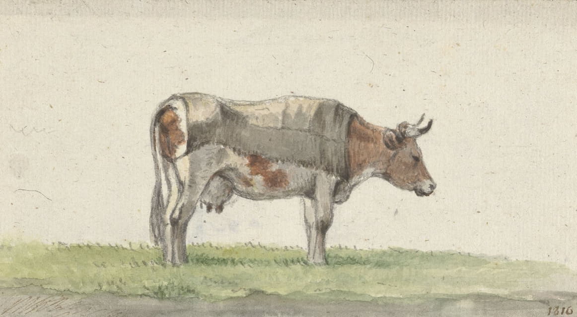 Jean Bernard - Staande koe, naar rechts