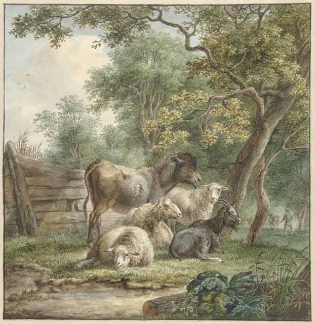 Pieter Gerardus van Os - Cattle in an Orchard
