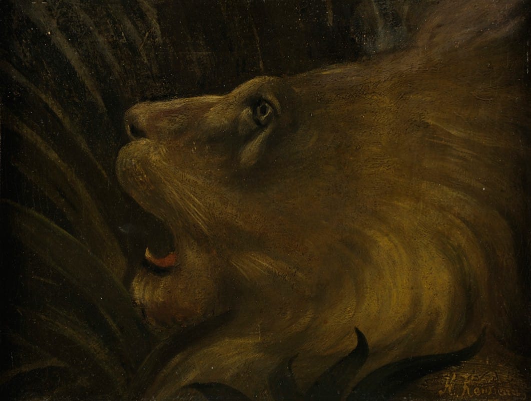 Henri Rousseau - Tête de lion