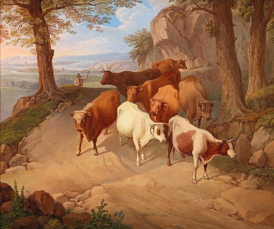 Josef Feid - Bringing the Herd down from the Alpine Pastures