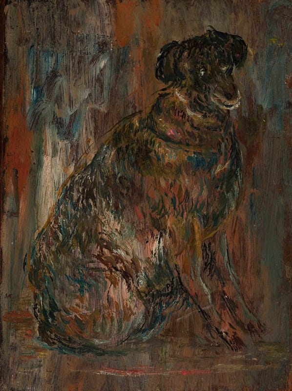 Tadeusz Makowski - Study of a dog (Malina)