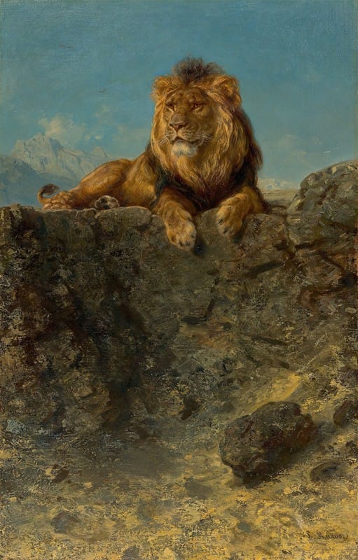 Ludwig Knaus - Throning Lion