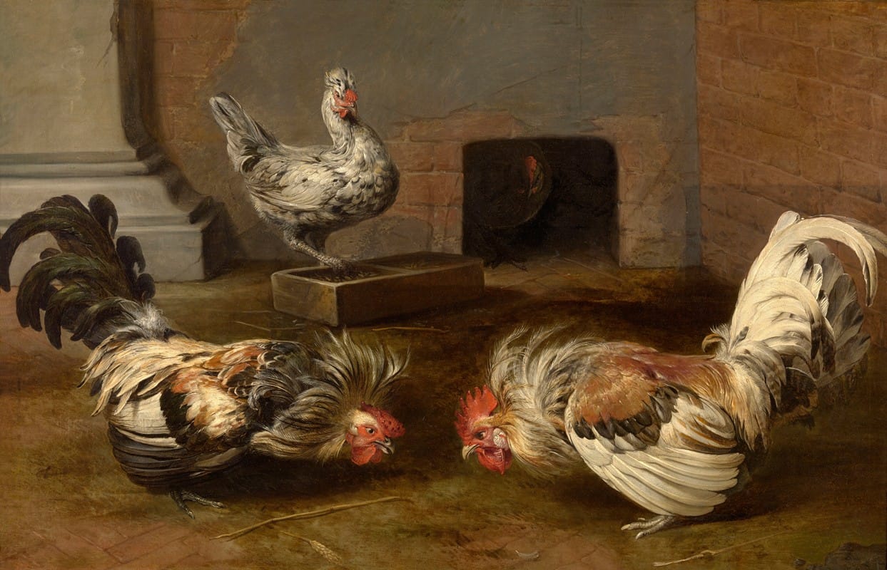 Frans Snijders - Fighting Cocks