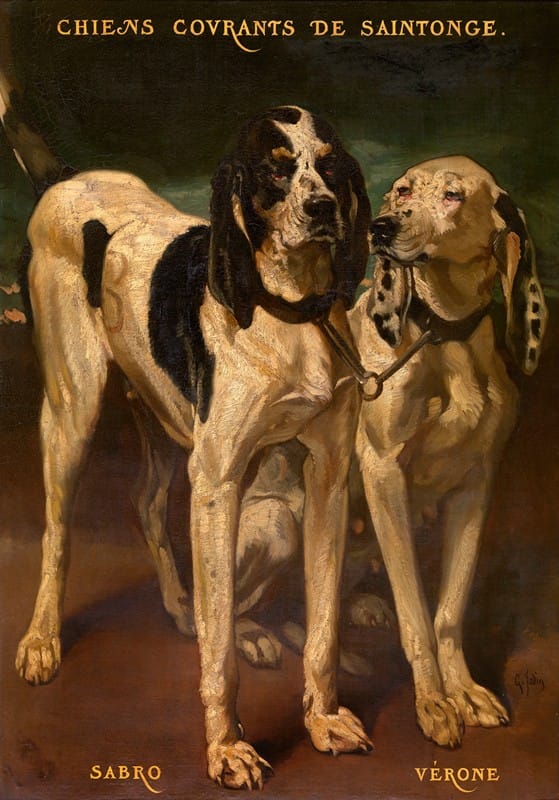 Louis-Godefroy Jadin - Two Dogs