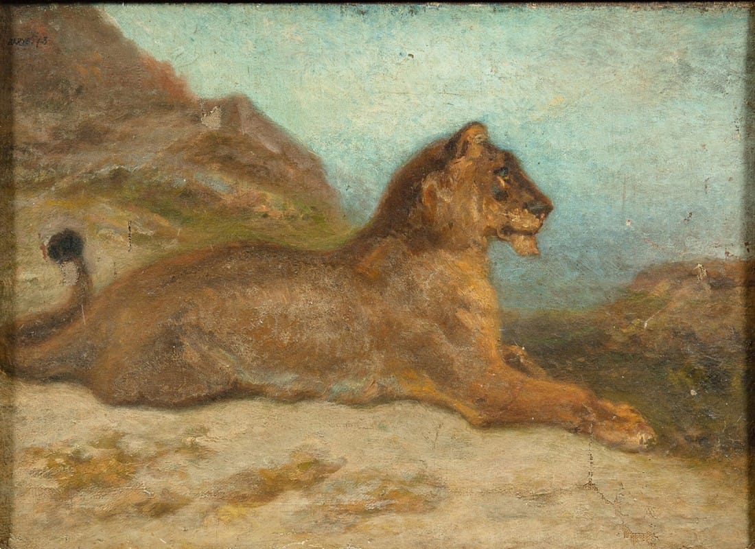 Antoine-Louis Barye - A lioness