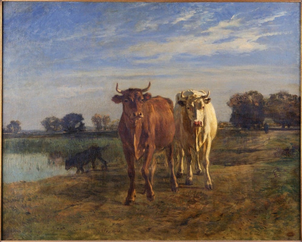 Two Cows in a Landscape