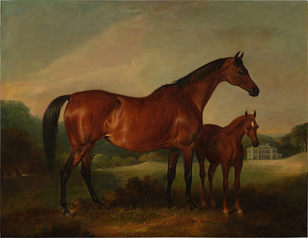 Beeswing & Foal with Old Fort Beyond ﻿