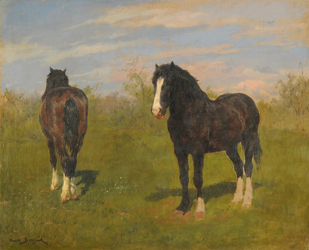 Rosa Bonheur - Grazing horses