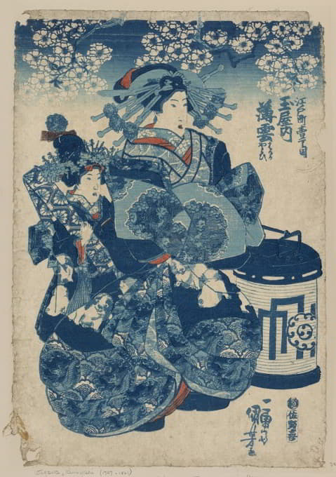 Utagawa Kuniyoshi - Tamaya uchi Usugumo
