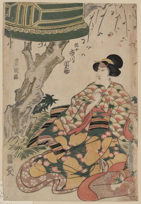 Toyokuni Utagawa - Ichikawa Dannosuke no Tsunajo