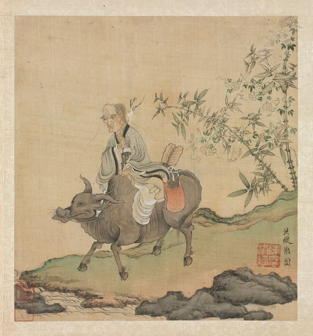 Chen Hongshou - Laozi Riding an Ox