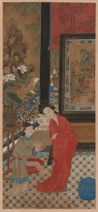 China, Qing dynasty - Yang Guifei Leaving the Bath