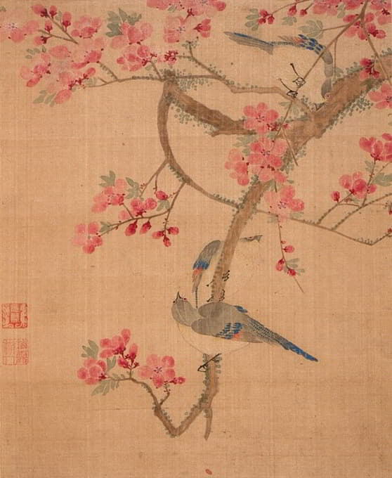 Ma Yuanyu - Peach Blossoms and Birds