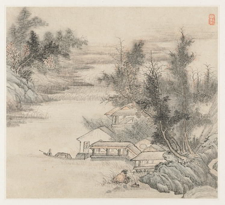 Wang Gai - Album of Landscapes; Leaf 2
