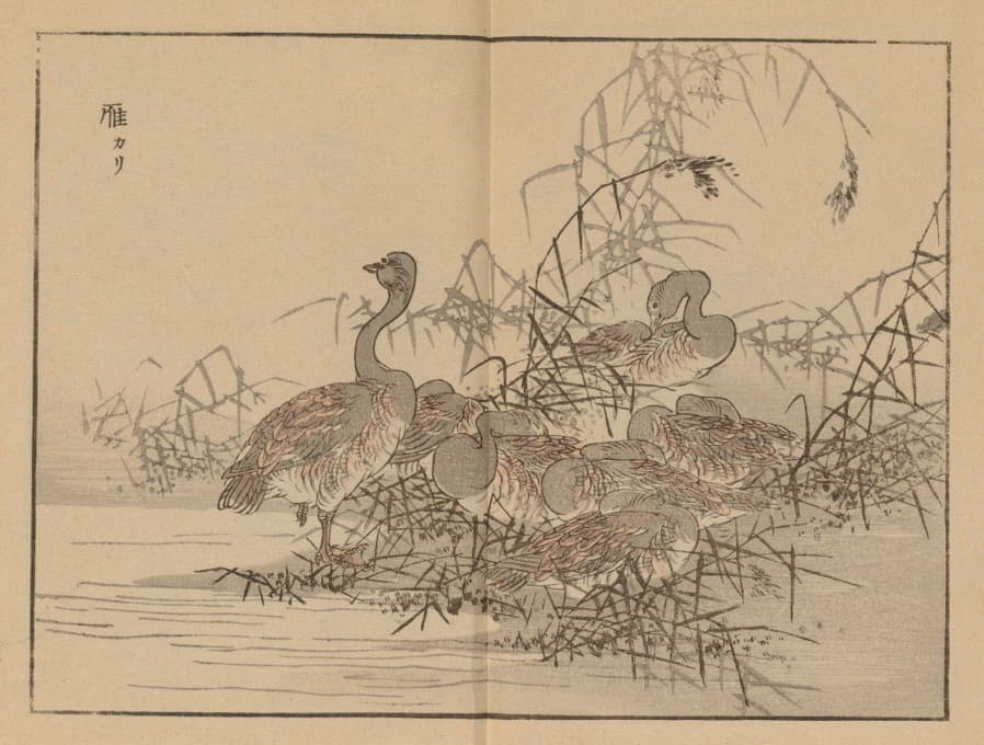 Kōno Bairei - 楳岭画谱, Pl.43