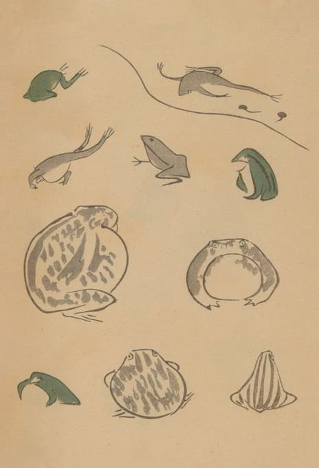 Masayoshi Kitao - 鸟兽略画式, Pl.37