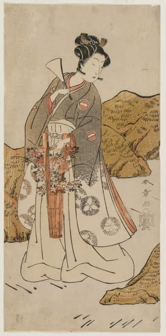 Katsukawa Shunshō - Ichikawa Monnosuke II as a Temple Page