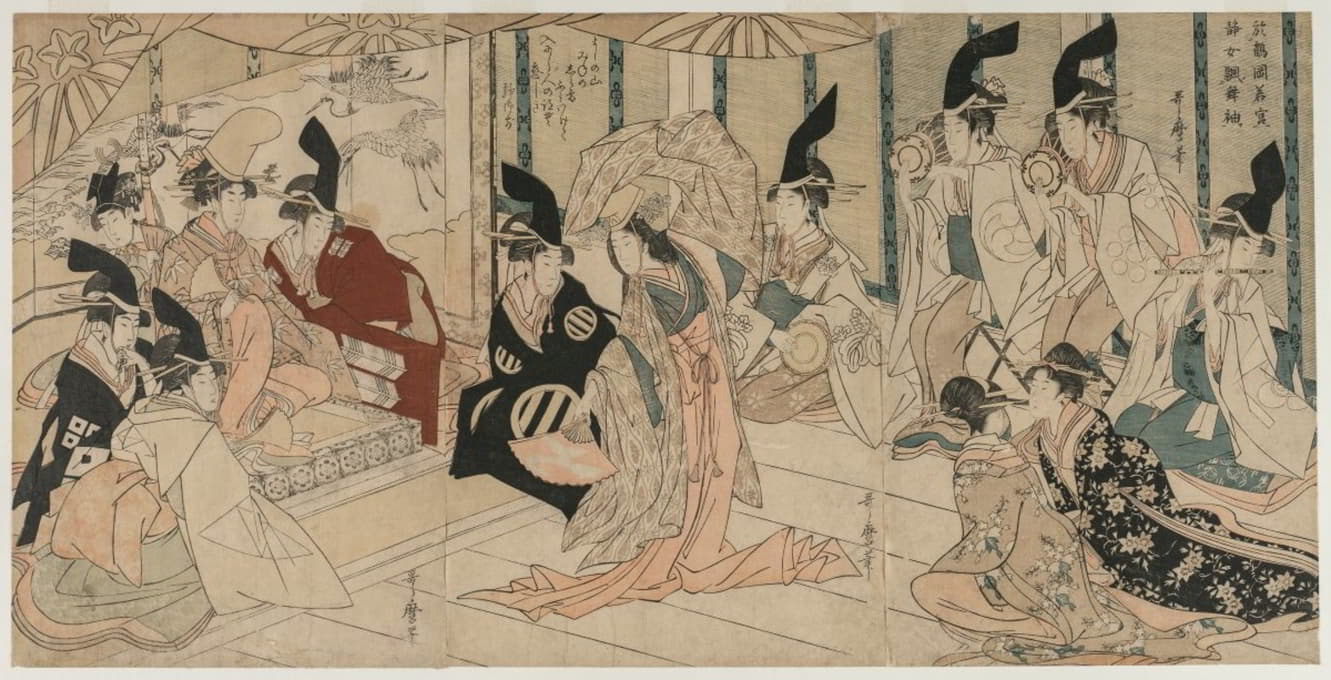 Kitagawa Utamaro - Scene Adapted from the play The Treasury of Loyal Retainers (Chushingura)