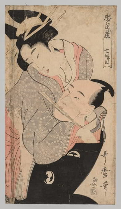 Kitagawa Utamaro - Man and Woman