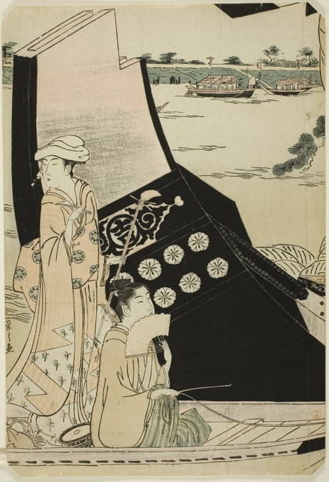 Chōbunsai Eishi - Women on a Pleasure Boat