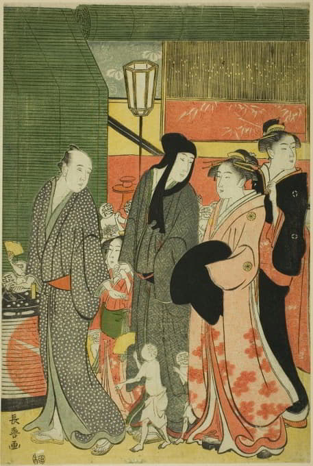 Eishōsai Chōki - Good and Evil Influences (Zendama akudama)