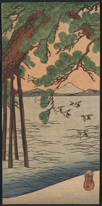 Utagawa Kuniyoshi - Kisibe no matsu