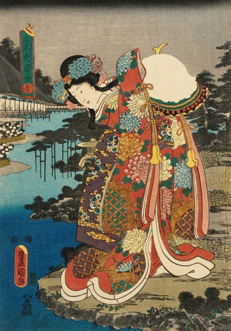Utagawa Kunisada (Toyokuni III) - Red
