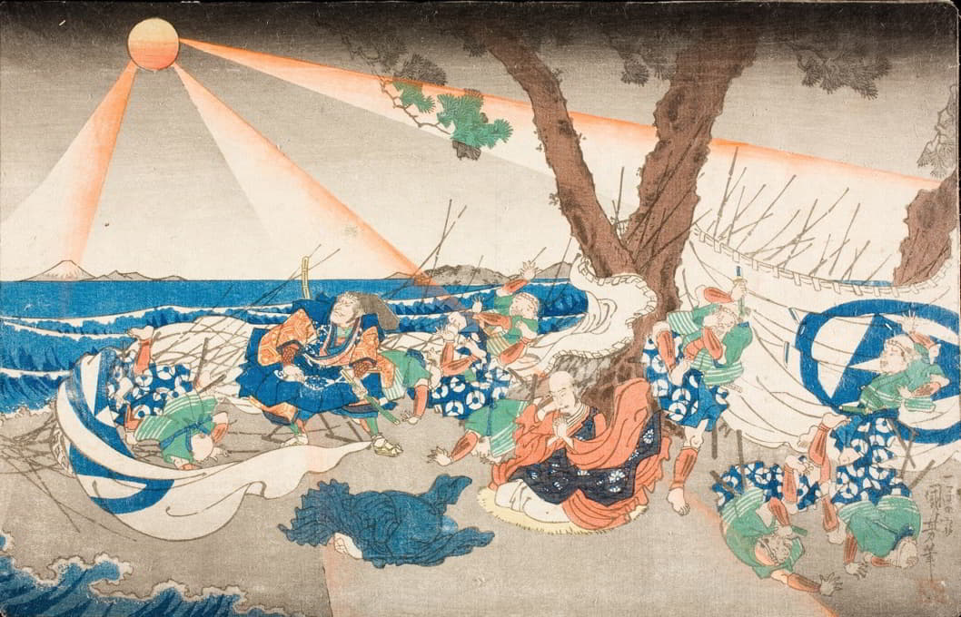 Utagawa Kuniyoshi - At the Execution Ground of Tatsunokuchi, Sagami Province