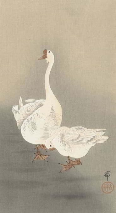 Ohara Koson - Two geese