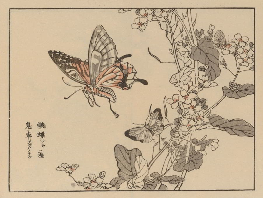 Kōno Bairei - 楳岭画谱, Pl.51