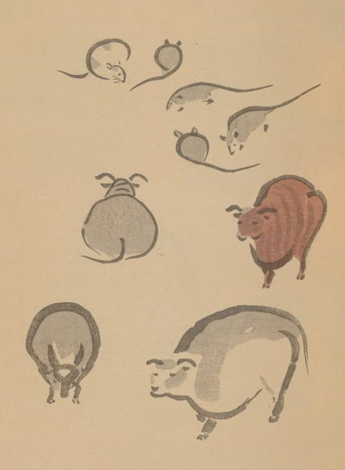 Masayoshi Kitao - 鸟兽略画式, 第2页