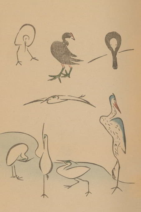 Masayoshi Kitao - 鸟兽略画式, Pl.22