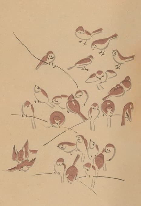 Masayoshi Kitao - 鸟兽略画式, Pl.24