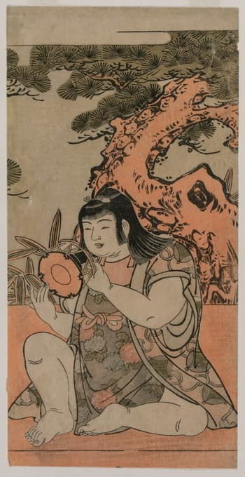 Kitao Shigemasa - Doll Playing a Hand Drum