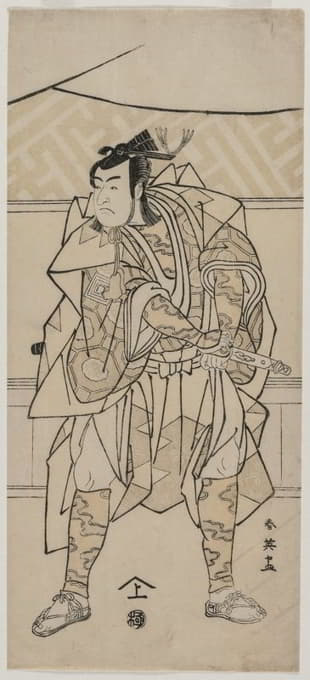 Katsukawa Shun'ei - Ichikawa Monnosuke II as a Samurai