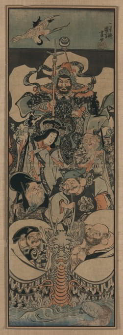 Utagawa Kuniyoshi - Shichifukujin takarabune